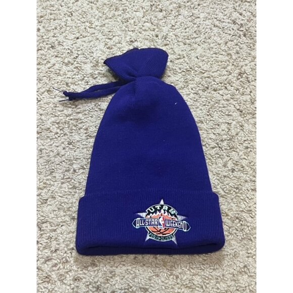 1993 NBA All Star Game Salt Lake City Utah Vintage Purple Beanie Cap Hat - Picture 1 of 4